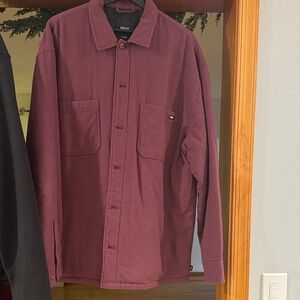 Vans Men's Maroon Shirt Jacket